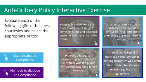 Compliance Course Snippet - Flip Card Exercise